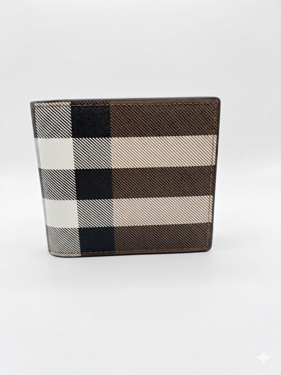 Burberry Two-Tone Exaggerated Check Bifold Wallet 1 :1 Grade Quality