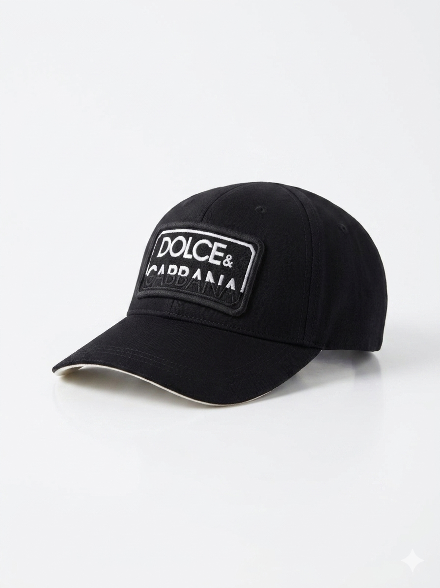 Dolce & Gabbana Mirror Stacked Patch Baseball Cap