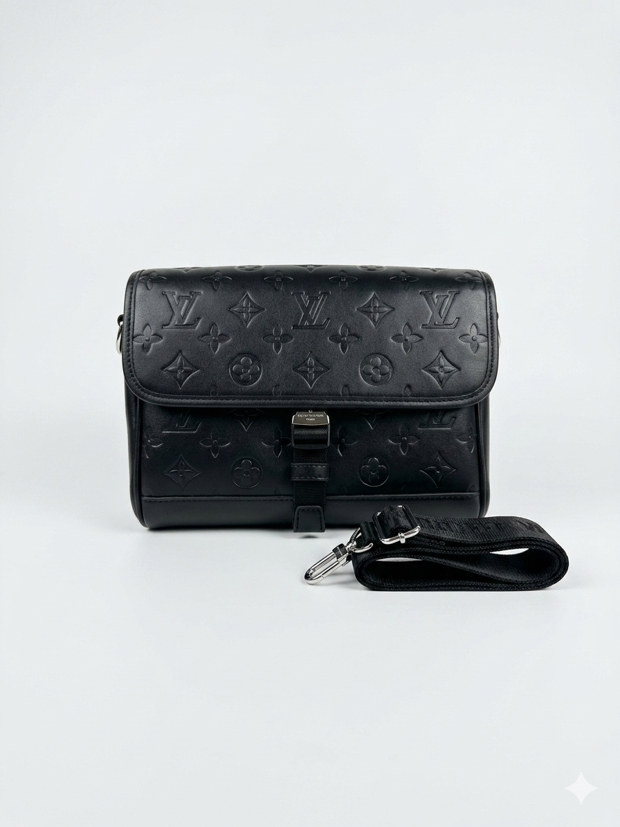 Louis Vuitton Monogram Empreinte Black Messenger Bag