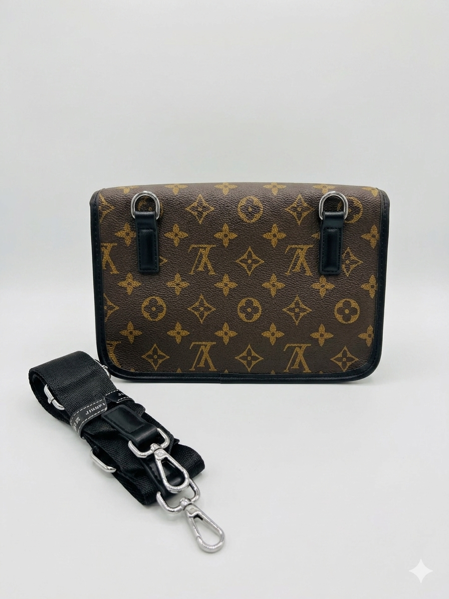 Louis Vuitton Monogram Macassar S-Lock Messenger Bag