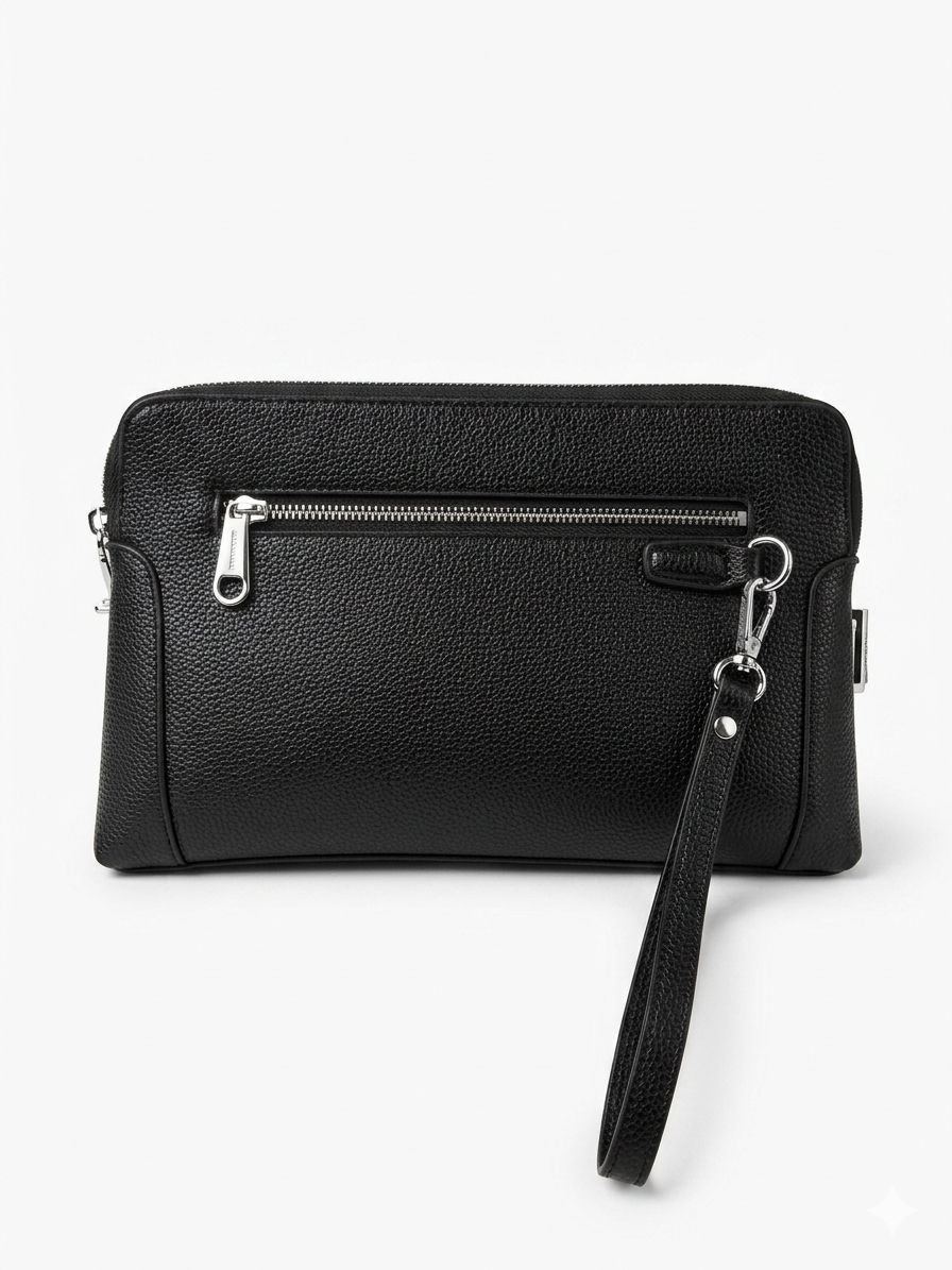 Burberry Embossed Check & Equestrian Knight Clutch