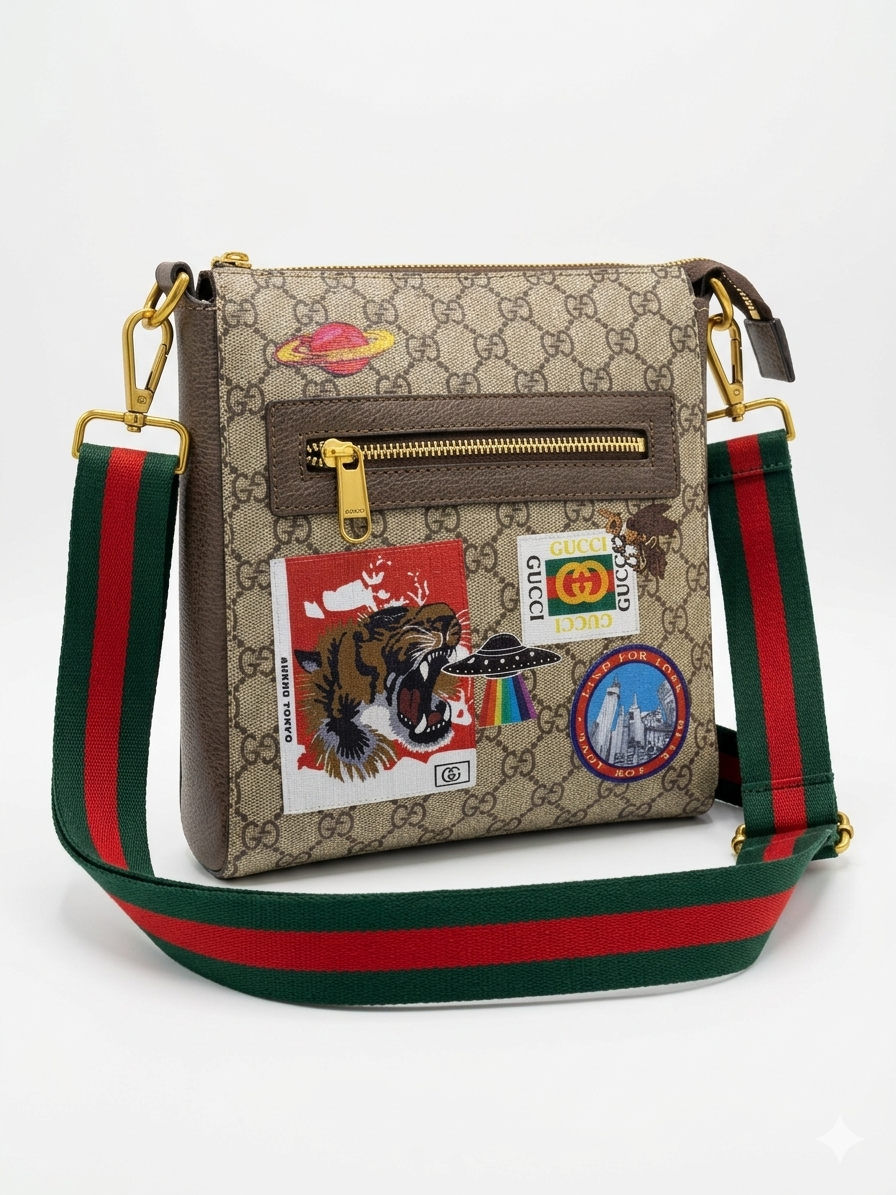 Gucci GG Supreme Night Courrier Messenger Bag