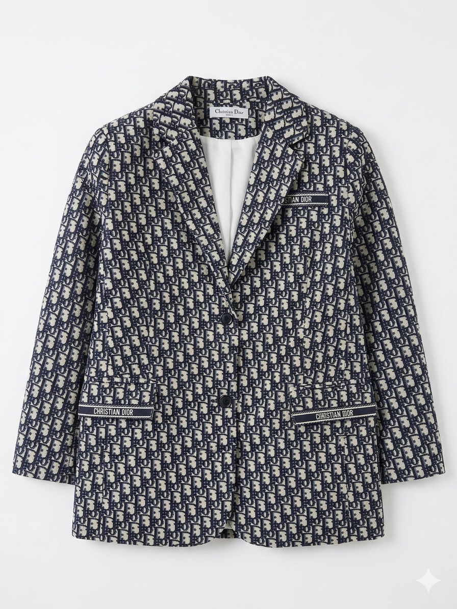 Christian Dior Oblique Motif Blazer