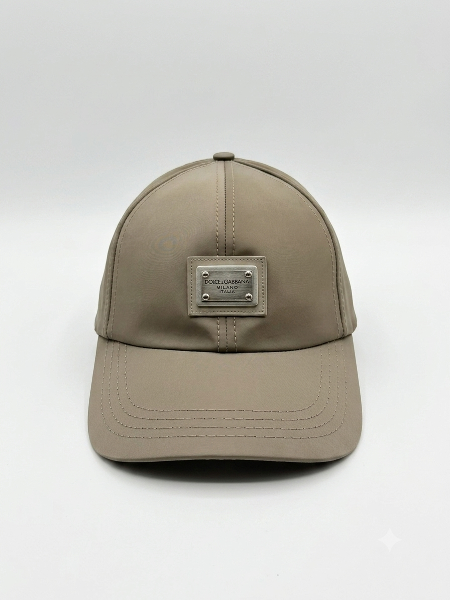 Dolce & Gabbana Metal Logo Plate Baseball Cap