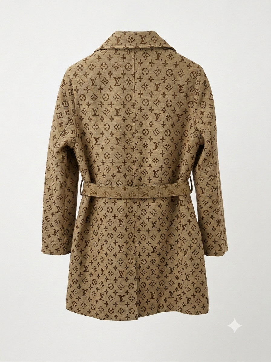 Louis Vuitton Monogram Double-Breasted Trench Coat