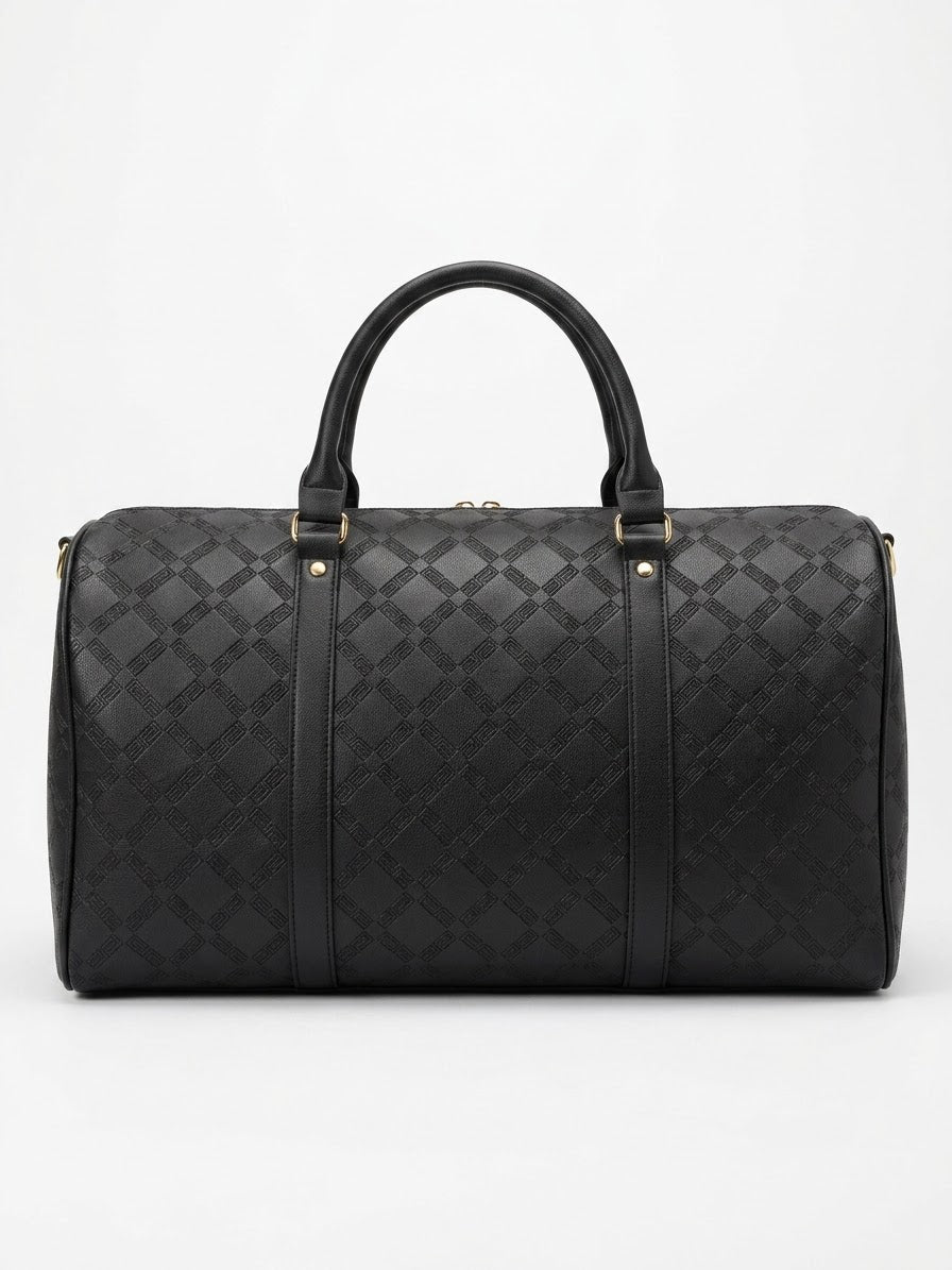 Versace Medusa Greca Embossed Duffle Bag