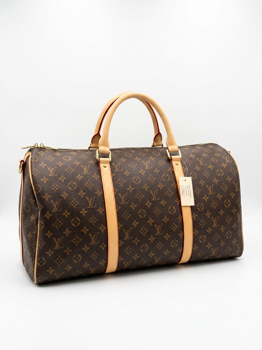 Louis Vuitton Monogram Keepall Bandoulière Duffle Bag
