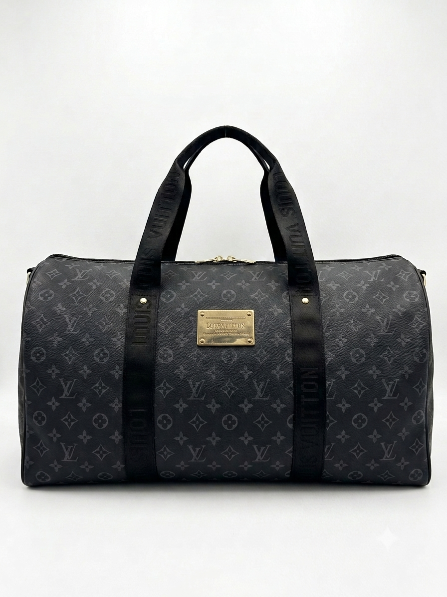 Louis Vuitton Monogram Eclipse Keepall Bandoulière Duffle Bag