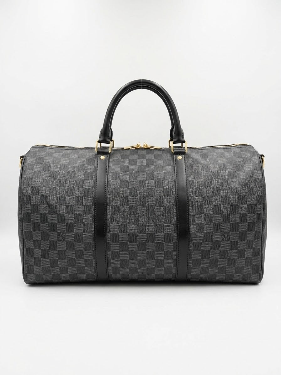 Louis Vuitton Keepall Damier Graphite Duffle Bag