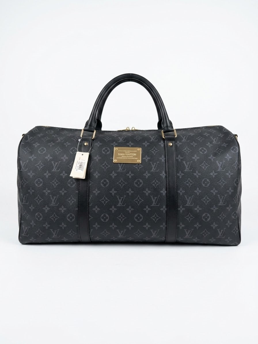 Louis Vuitton Monogram Eclipse Keepall Duffel Bag