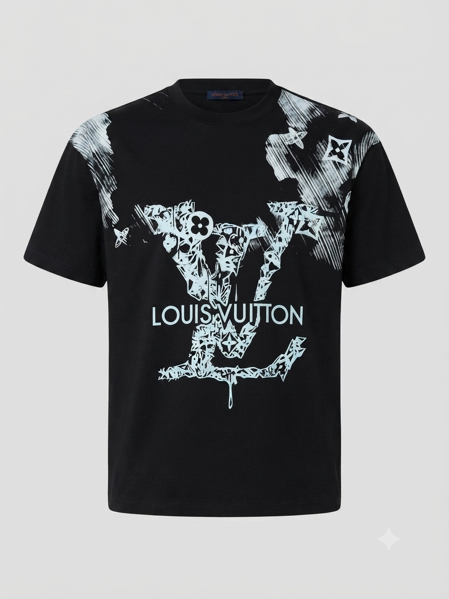 Louis Vuitton Graffiti T-Shirt Made in China