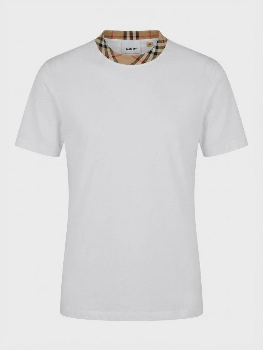 Burberry Vintage Check Collar T-Shirt Made in China
