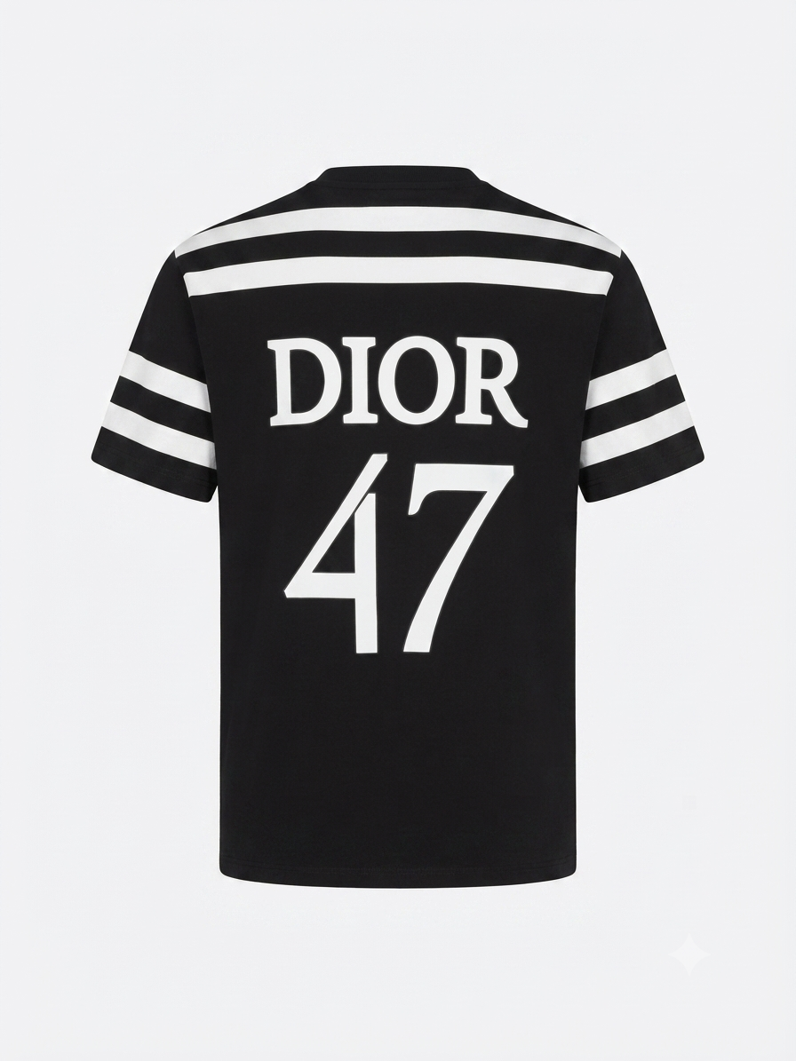 Christian Dior '47' Varsity T-Shirt Made in China