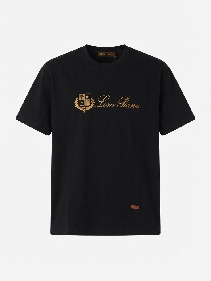 Loro Piana Embroidered T-Shirt Made in China