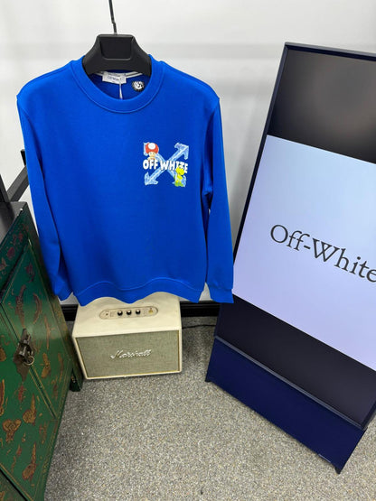 Off-White Sweatshirt Made in Turkey