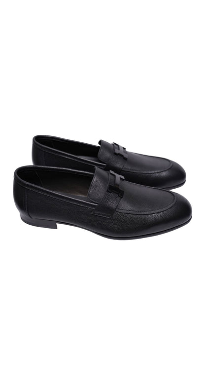 Hermes black Calf Leather Loafers 1:1 Grade