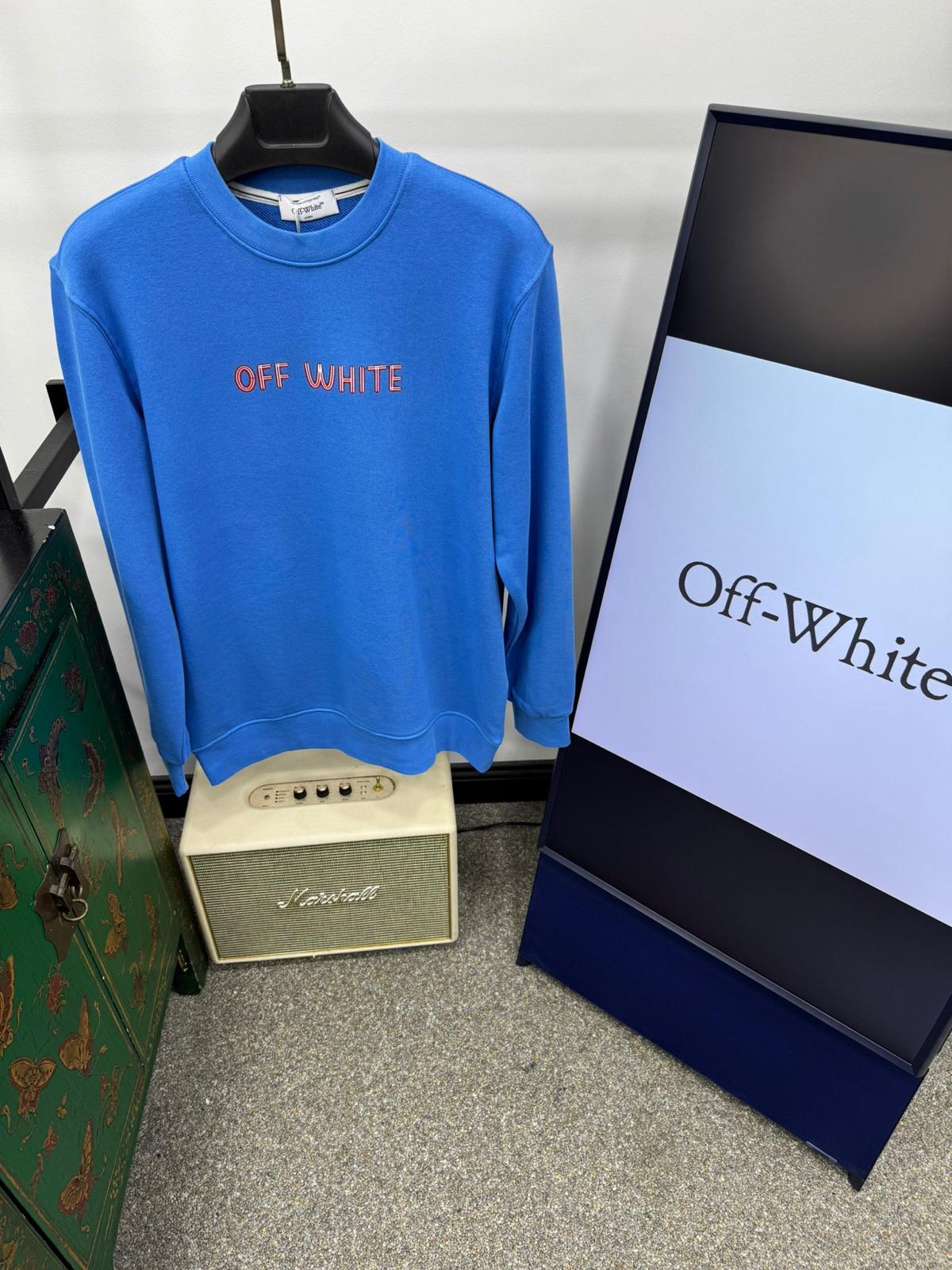 OFF-WHITE SWEATSHIRT MADE IN TURKEY
