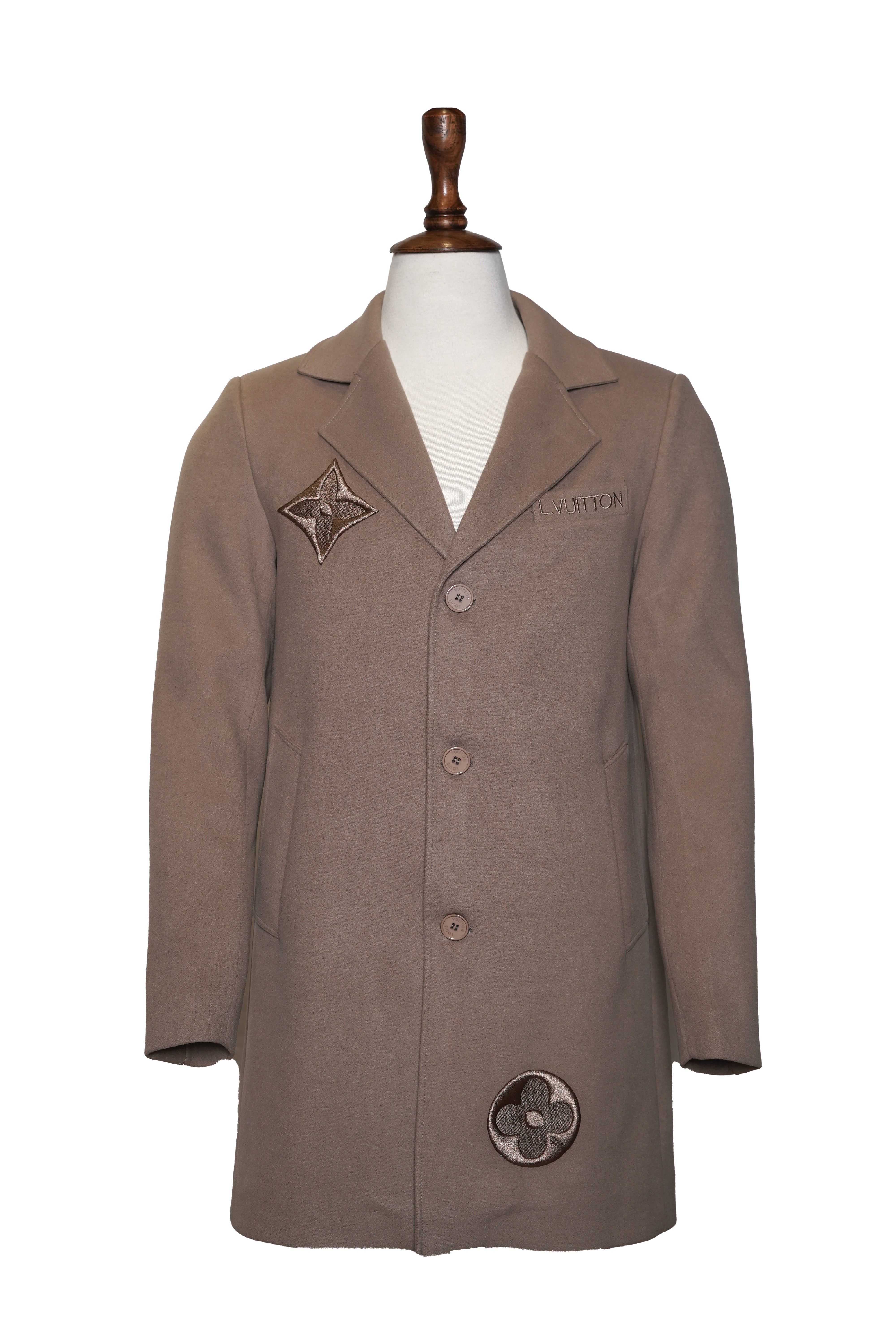 Louis Vuitton Long Coat 1:1 Grade Made In Turkey