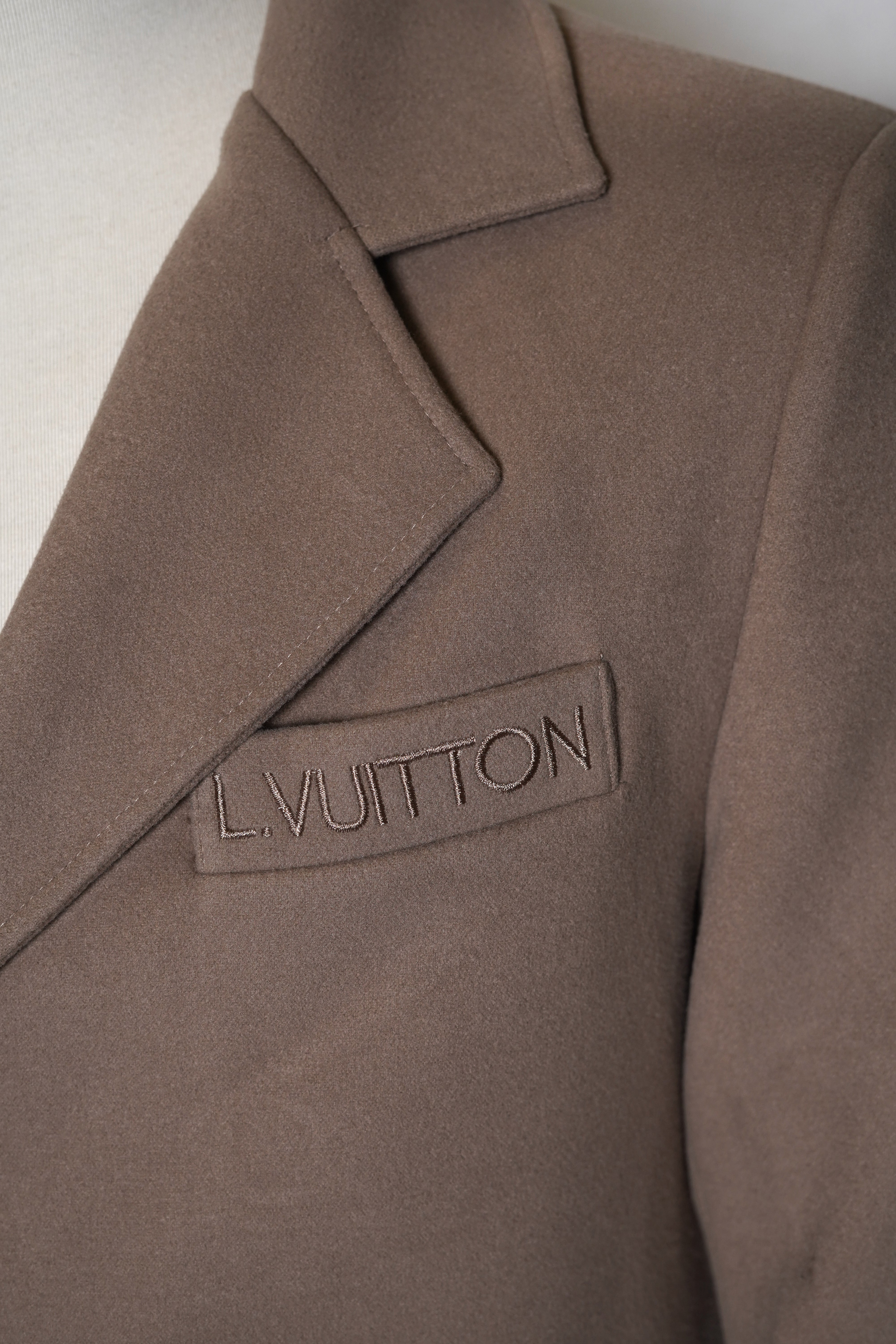 Louis Vuitton Long Coat 1:1 Grade Made In Turkey