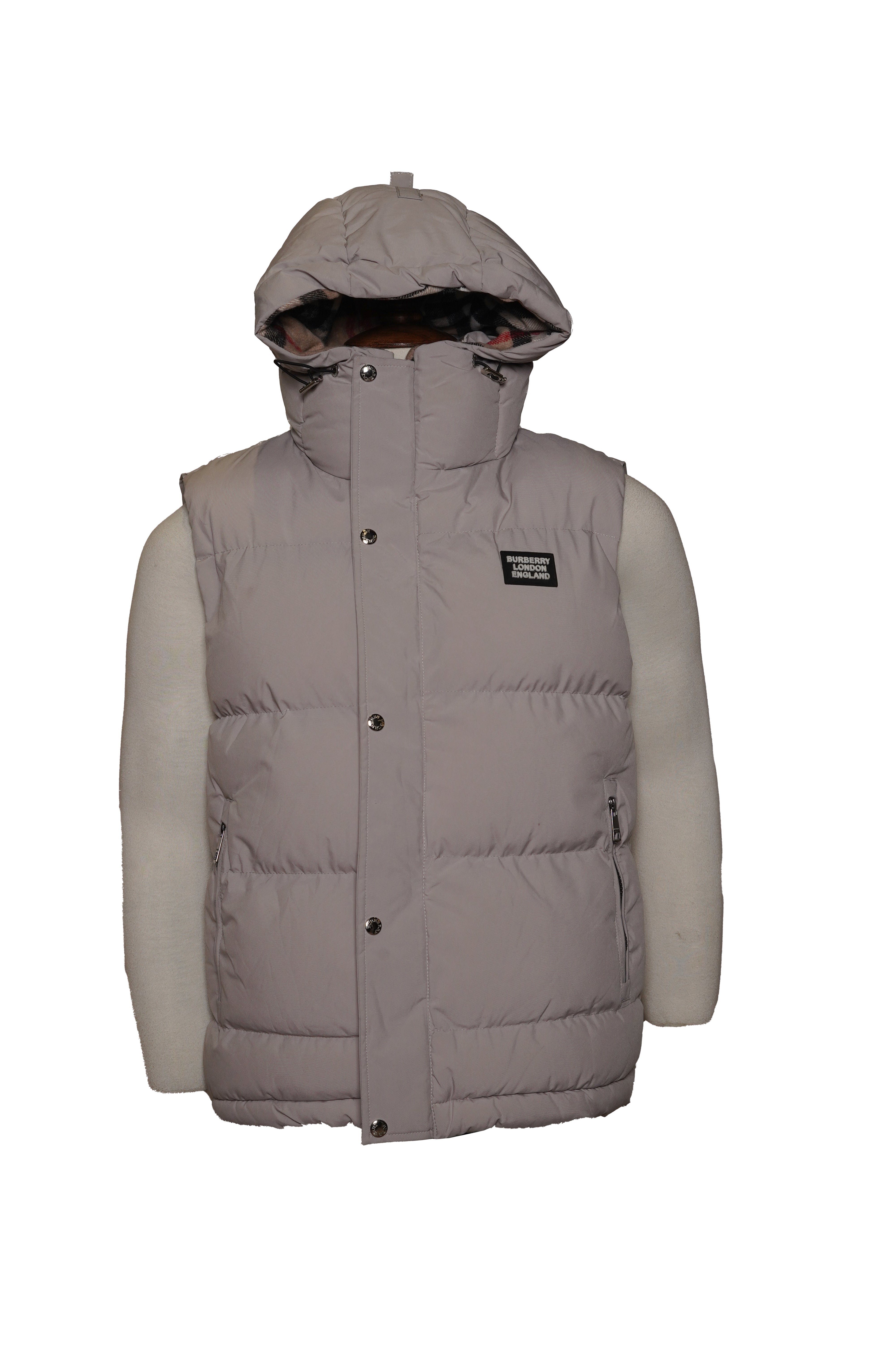 Burberry Puffer Sleeveless Jacket Made in Turkey