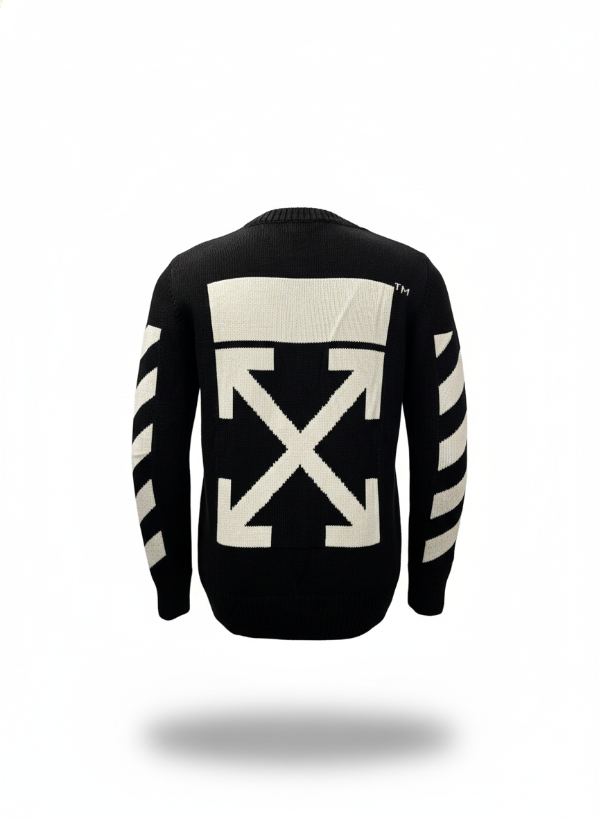 Off-White Sweater Made in Turkey