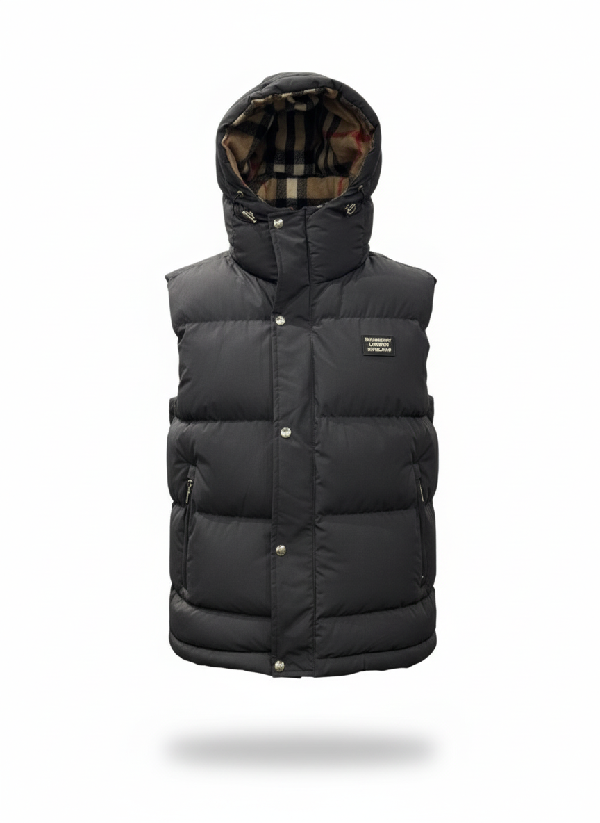 Burberry Sleevless Jacket Made in Turkey