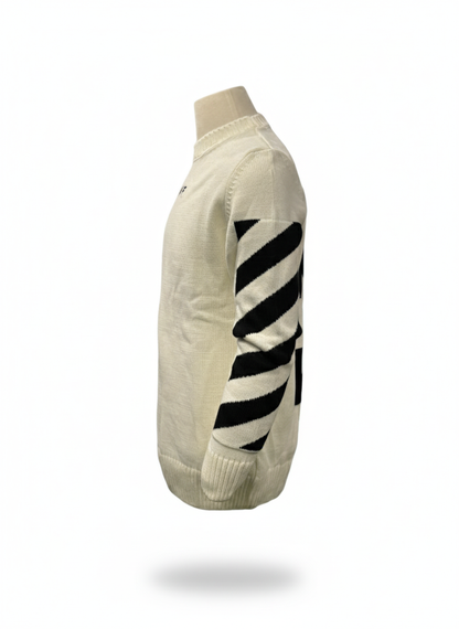 Off-White Sweater Made in Turkey
