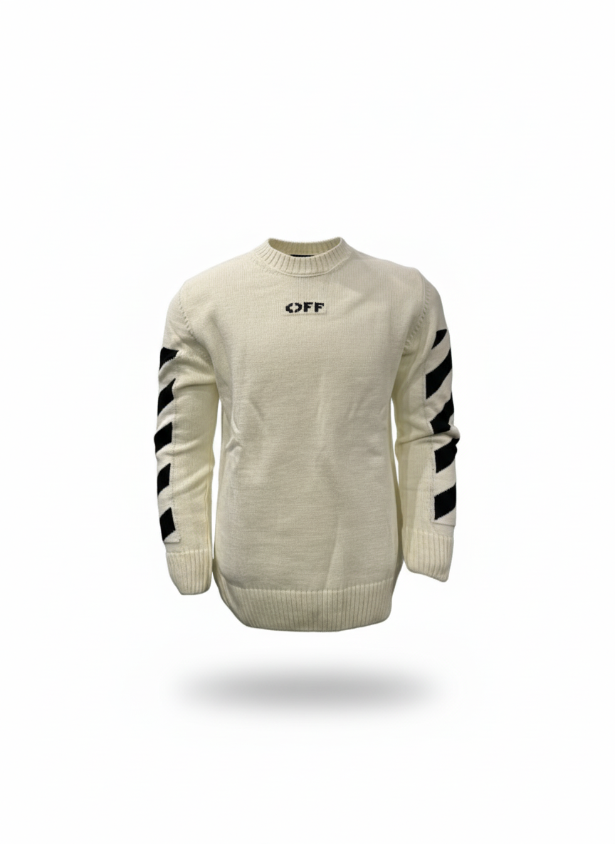 Off-White Sweater Made in Turkey