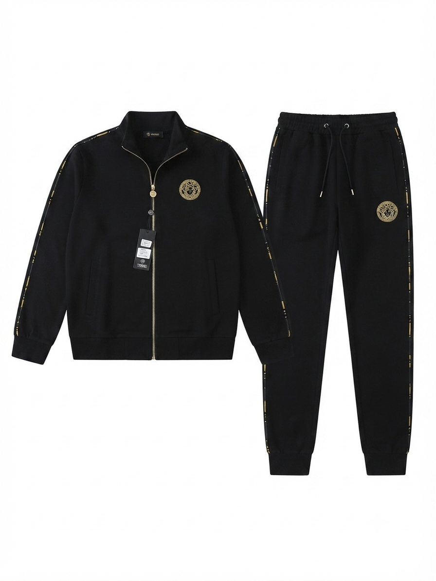 Versace Embroidered Medusa Tracksuit Set  1:1 Grade