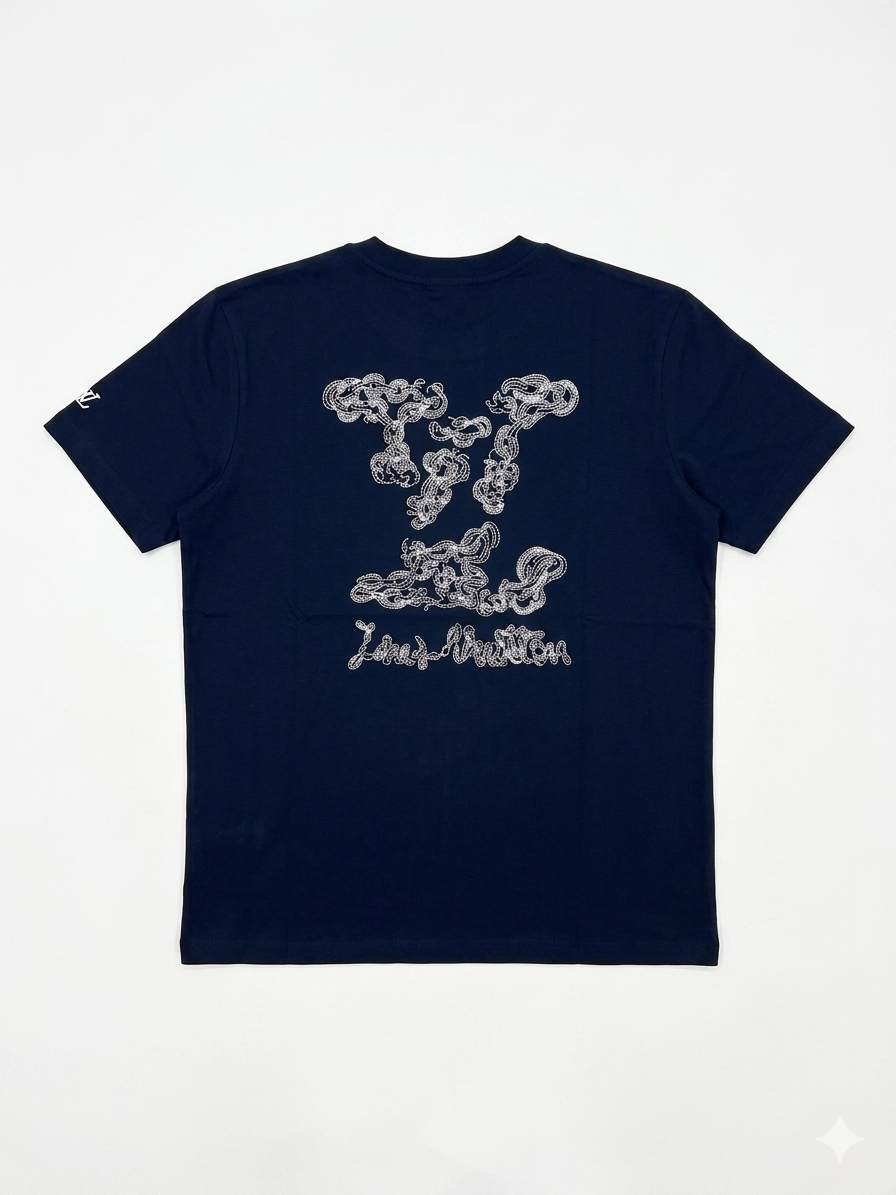 Louis Vuitton T-Shirt Cotton Fabric Made in Turkey