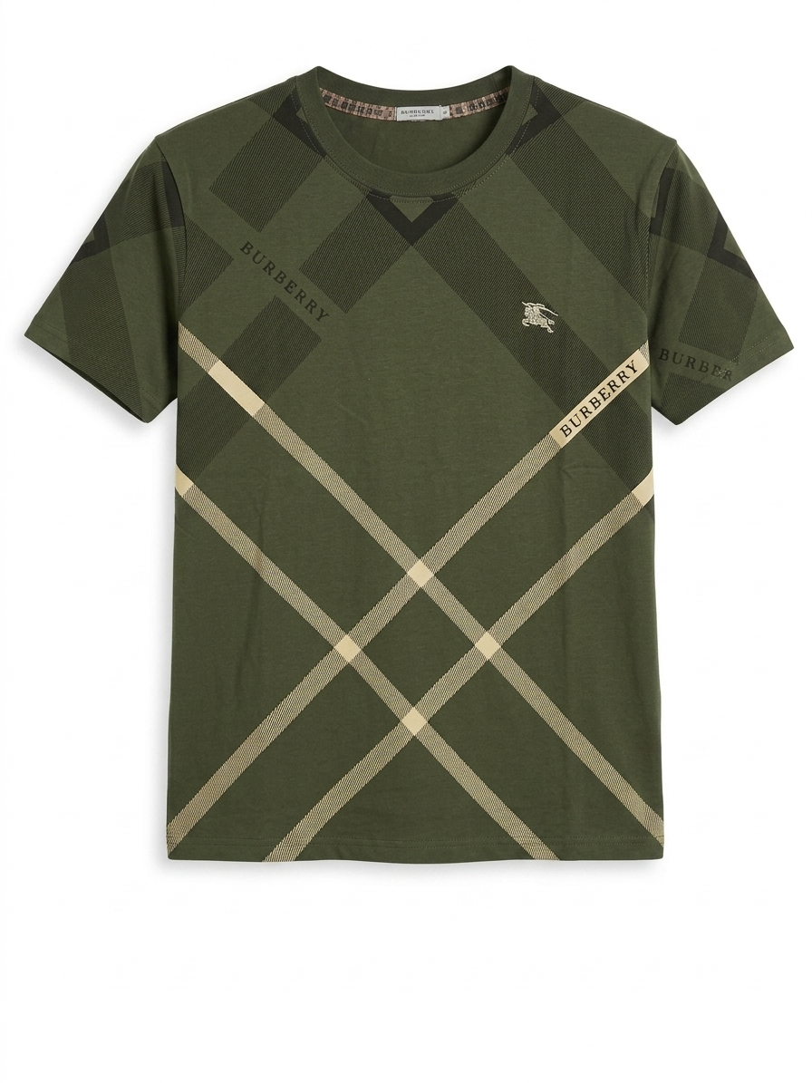Burberry T-Shirt Cotton Fabric Made in Turkey