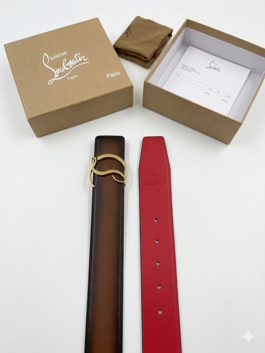 Christian Louboutin CL Logo Belt 1:1 Grade Quality