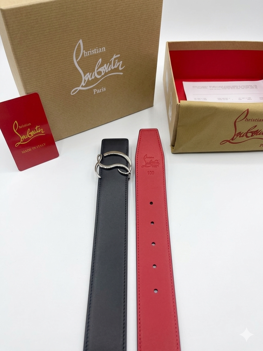 Christian Louboutin CL Logo Belt 1:1 Grade Quality