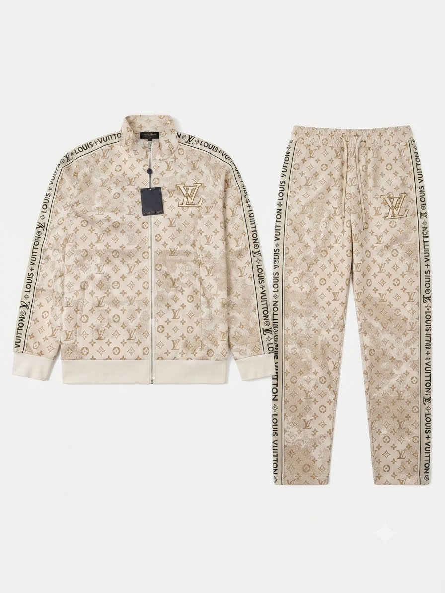 Louis Vuitton All-Over Monogram Tracksuit Set 1:1 Grade