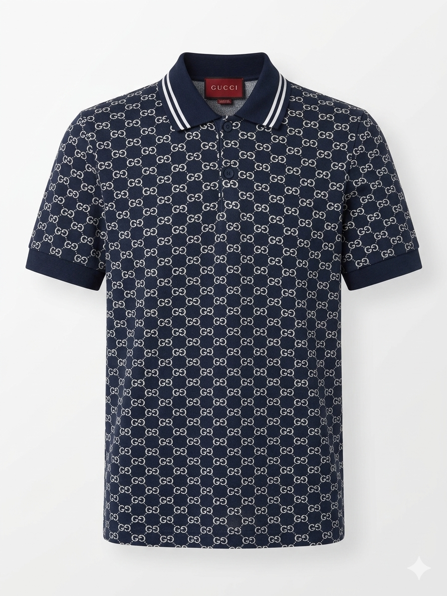 Gucci Polo 1:1 Grade Knitted Fabric Made in Turkey