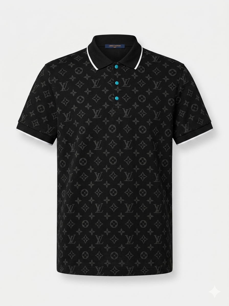 Louis Vuitton Polo Shirt 1:1 Grade  Made in Turkey