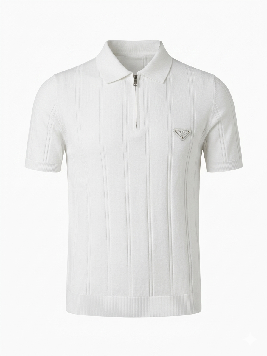 Prada  Polo 1:1 Grade Knitted Fabric Made in Turkey