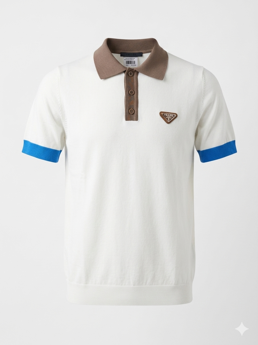 Prada Polo Shirt 1:1 Grade  Made in Turkey
