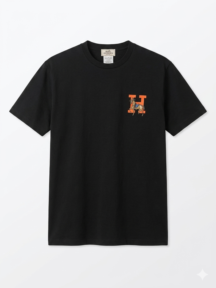 Hermes T-Shirt Cotton Fabric Made in Turkey