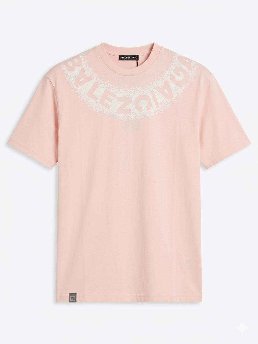Balenciaga T-Shirt Cotton Fabric Made in Turkey
