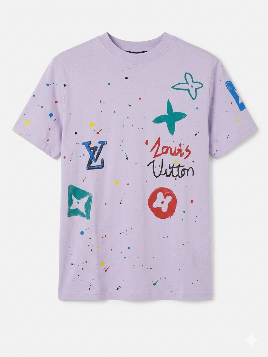 Louis Vuitton T-Shirt Cotton Fabric Made in Turkey