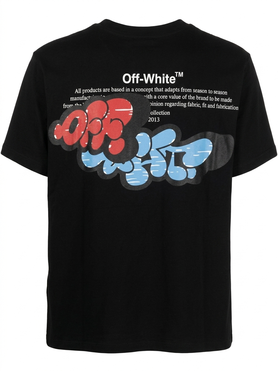 Off-White T-Shirt Cotton Fabric Made in Turkey