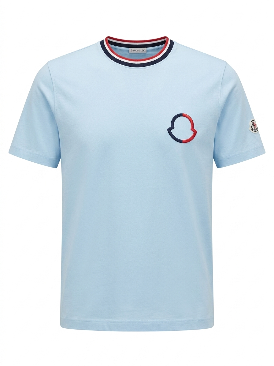 Moncler T-Shirt Cotton Fabric Made in Turkey