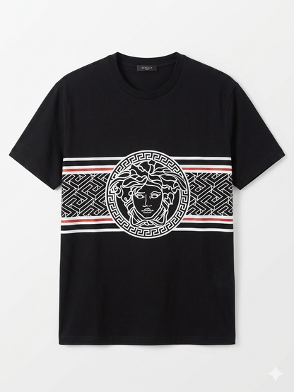 Versace T-Shirt Cotton Fabric Made in Turkey