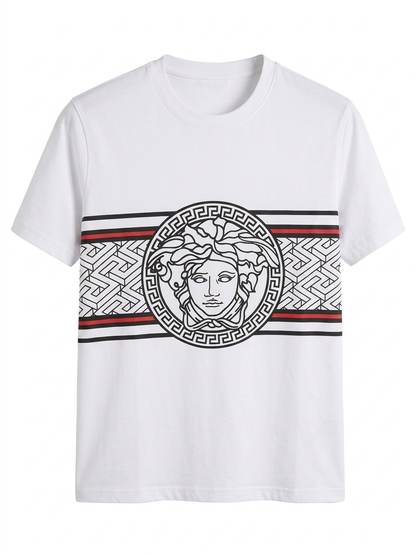 Versace T-Shirt Cotton Fabric Made in Turkey