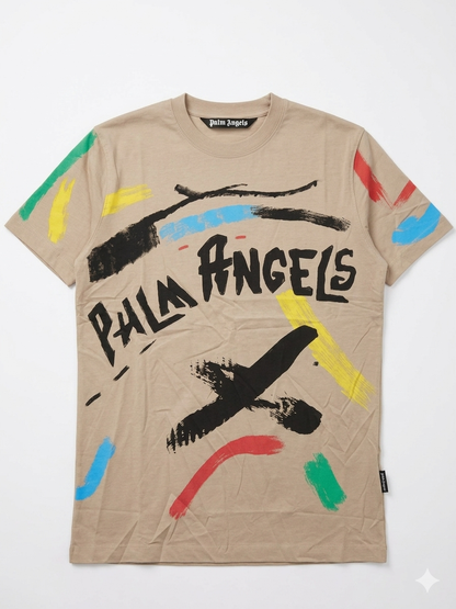 Palm Angels T-Shirt Cotton Fabric Made in Turkey
