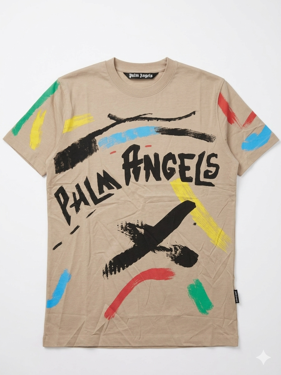 Palm Angels T-Shirt Cotton Fabric Made in Turkey