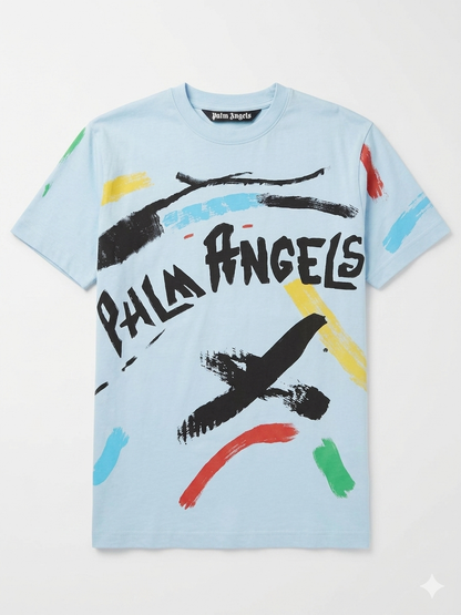 Palm Angels T-Shirt Cotton Fabric Made in Turkey
