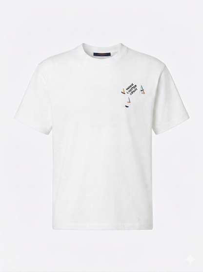 Louis Vuitton T-Shirt Cotton Fabric Made in Turkey