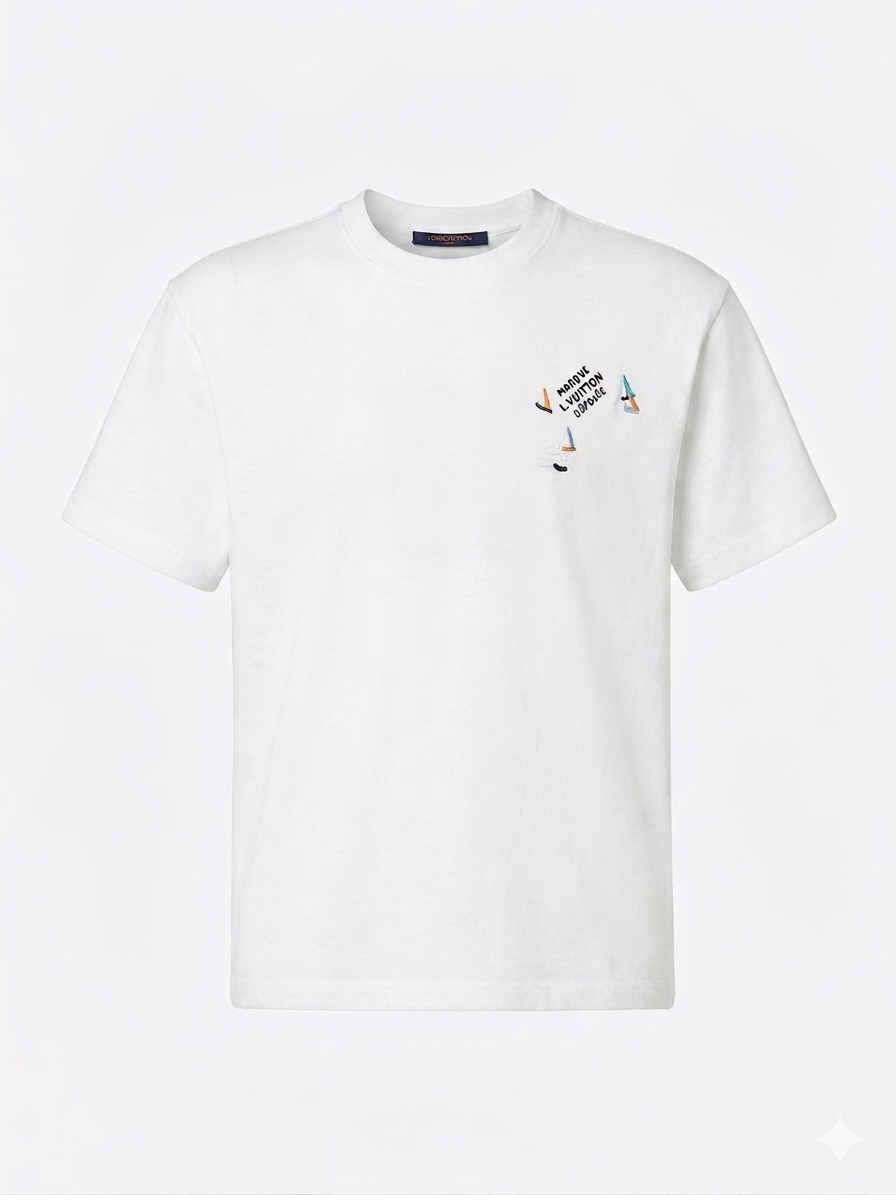 Louis Vuitton T-Shirt Cotton Fabric Made in Turkey